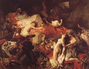 Eugene Delacroix Sardanapalus-dod France oil painting artist
